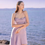 Drop Collar Asymmetric Dress