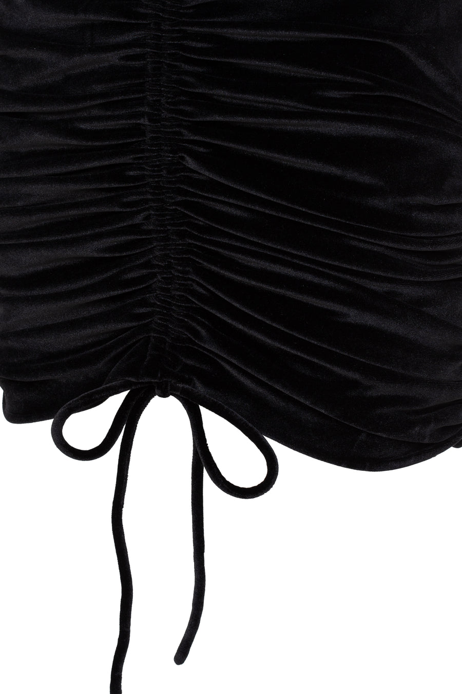 Sleeveless Cowl Neck Drawstring Dress