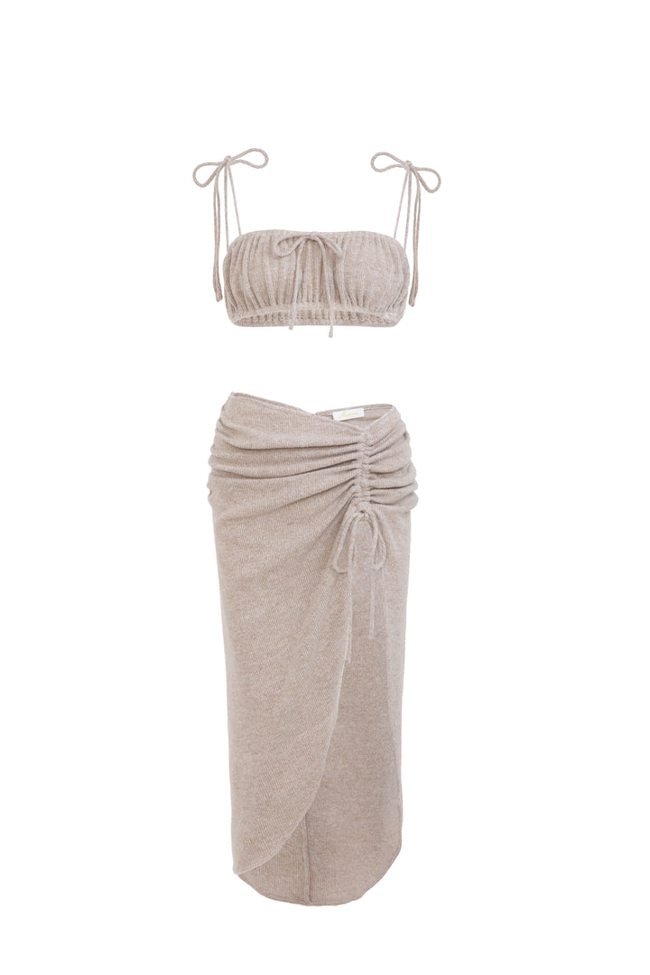 Drawstring Sarong Skirt